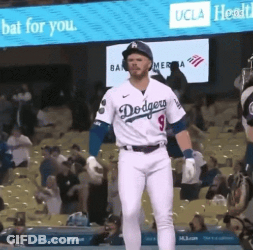 Man In Dodgers Jersey GIF