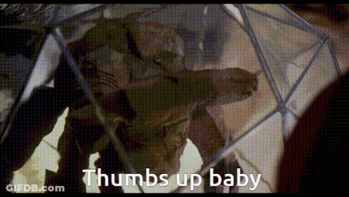 Man In Dome Thumbs Up Baby GIF