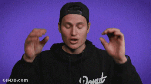 Man In Donut Hoodie Making Funny Face GIF