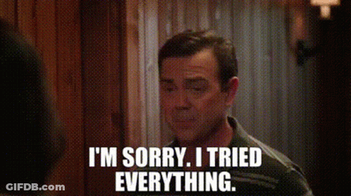Man In Doorway Says I'm Sorry I Tried Everything GIF