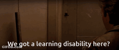 Man In Doorway Talking Says We Got A Learning Disability Here GIF