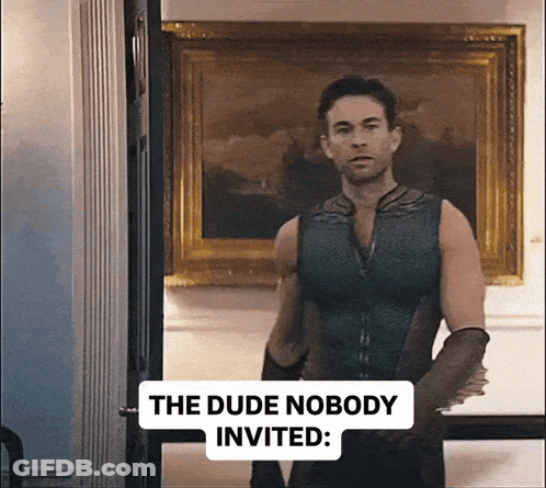 Man In Doorway The Dude Nobody Invited GIF