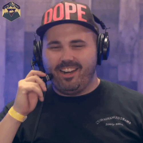 Man In Dope Cap And Headset Saying Yahoo GIF