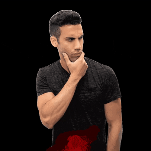 Man In Doubt Shakes Head GIF