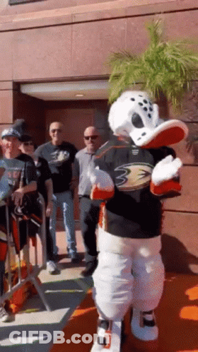 Man In Duck Costume GIF