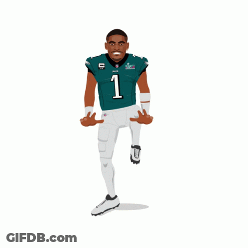 Man In Eagles Hat Talking Into Microphone GIF