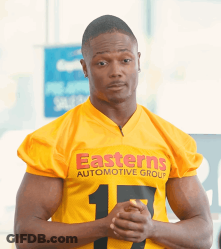 Man In Easterns Automotive Group Jersey GIF