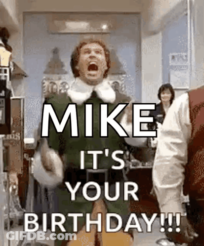 Man In Elf Costume Saying Happy Birthday GIF