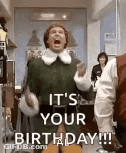Man In Elf Costume Screaming With Guitar GIF