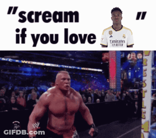 Man In Emirates Fly Better Jersey Screaming GIF