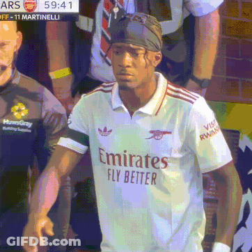 Man In Emirates Fly Better Shirt Brick Wall GIF
