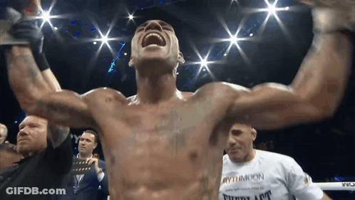 Man In Everlast Shirt In Boxing Ring GIF
