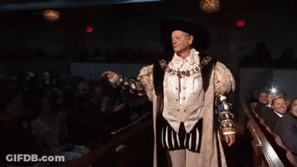 Man In Fancy Dress Costume GIF