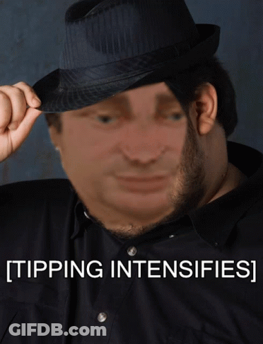 Man In Fedora Hat Tipping Intensifies GIF