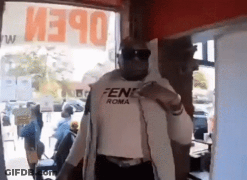 Man In Fendi Roma Shirt GIF