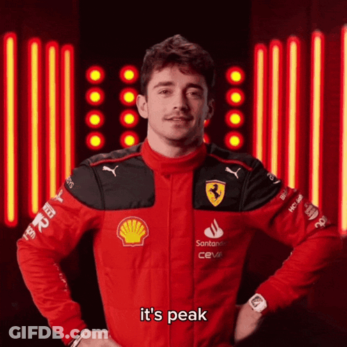 Man In Ferrari Jacket Says Peak GIF