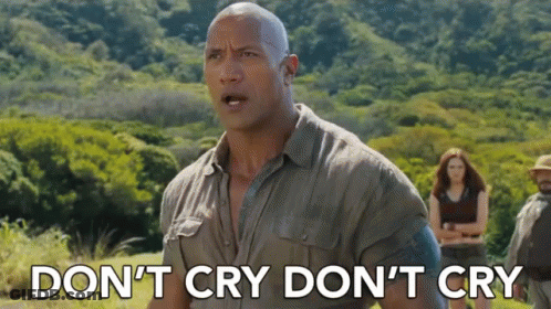 Man In Field Saying Don't Cry Don't Cry GIF