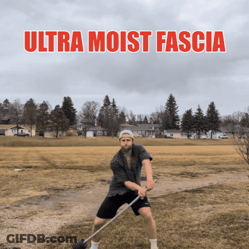 Man In Field With Ultra Moist Fascia GIF