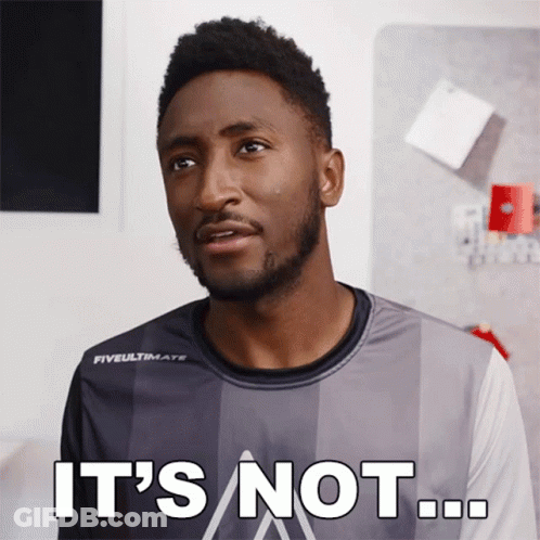 Man In Fiveultimate Shirt Saying It's Not GIF