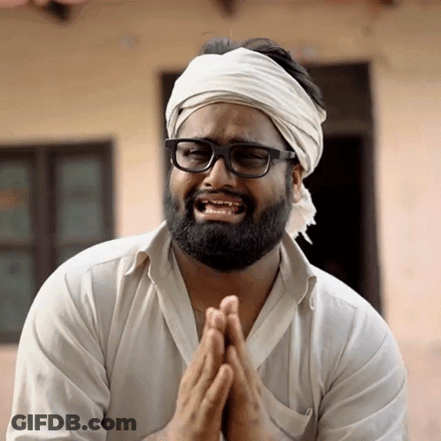 Man In Floral Shirt Saying Maaf GIF