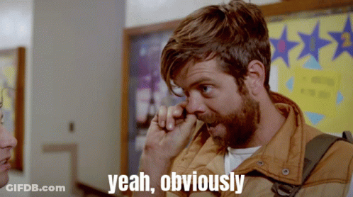 Man In Floral Shirt Saying Obviously GIF