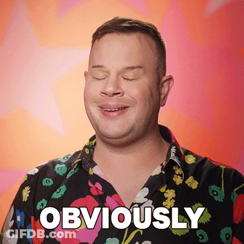 Man In Floral Shirt Says Obviously GIF