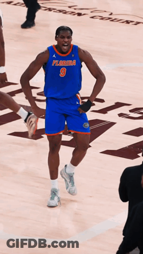 Man In Florida Jersey On Court GIF