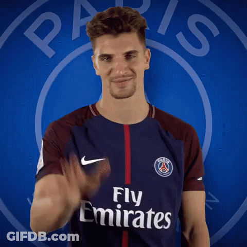 Man In Fly Emirates Shirt Waving GIF