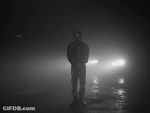 Man In Foggy Street GIF