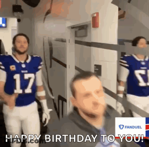 Man In Football Uniform Number 17 GIF