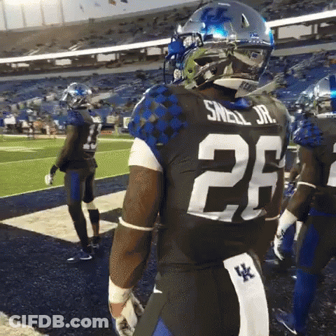 Man In Football Uniform Number 6 GIF