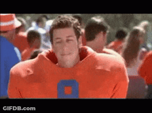 Man In Football Uniform Number 8 GIF