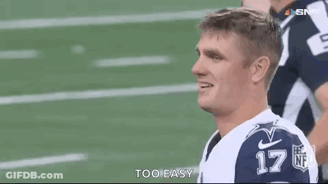 Man In Football Uniform Standing On Field GIF