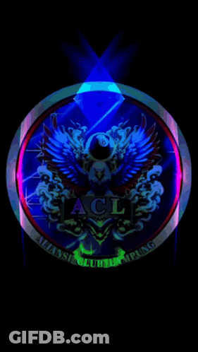 Man In Front Of ACL Club Logo GIF
