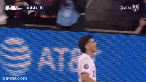 Man In Front Of AT&T Advertisement GIF