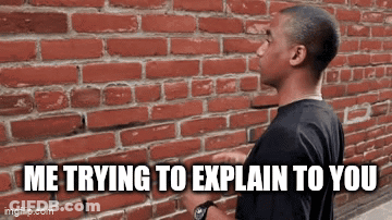 Man In Front Of Brick Wall GIF