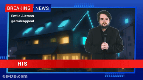 Man In Front Of Building Historic Low Humor Level Found GIF