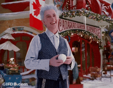 Man In Front Of Building Saying Canadian GIF