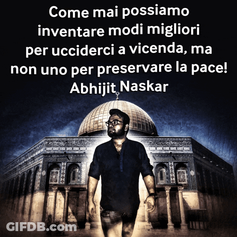 Man In Front Of Building Saying Come Mai Possiamo Inventare Modi Migliori Per Ucciderci GIF