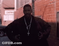 Man In Front Of Carnice Building GIF