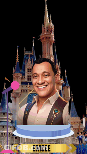 Man In Front Of Castle Emcee GIF