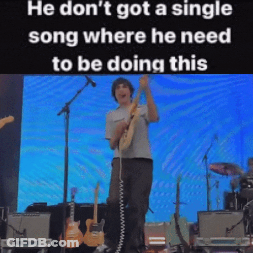 Man In Front Of Chateau GIF