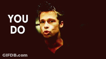 Man In Front Of Club Sign GIF