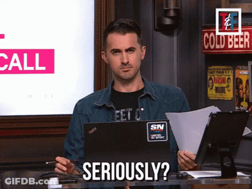 Man In Front Of Cold Beer Sign GIF