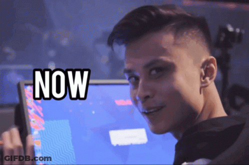 Man In Front Of Computer With Now GIF