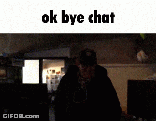 Man In Front Of Computer With Ok Bye Chat GIF