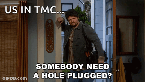 Man In Front Of Door Us In TMC GIF