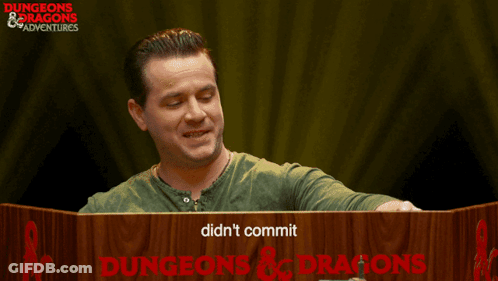Man In Front Of Dungeons & Dragons Podium GIF