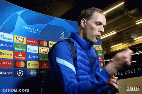 Man In Front Of Final 2021 Porto Sign GIF