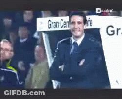Man In Front Of Gran Centro Sign GIF